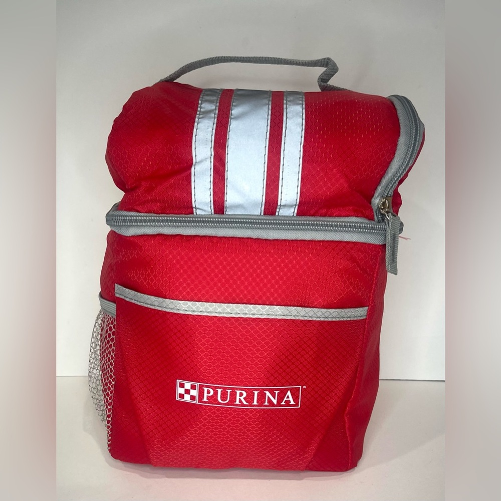 Red Purina insulated beverage cooler/lunch box